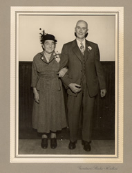 Antique photograph of a couple